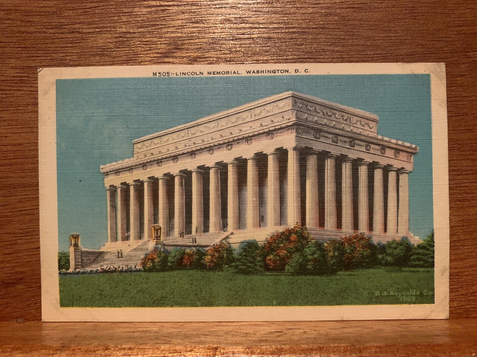 LINCOLN MEMORIAL WASHINGTON D.C. Vintage Postcard 1941 Postmark