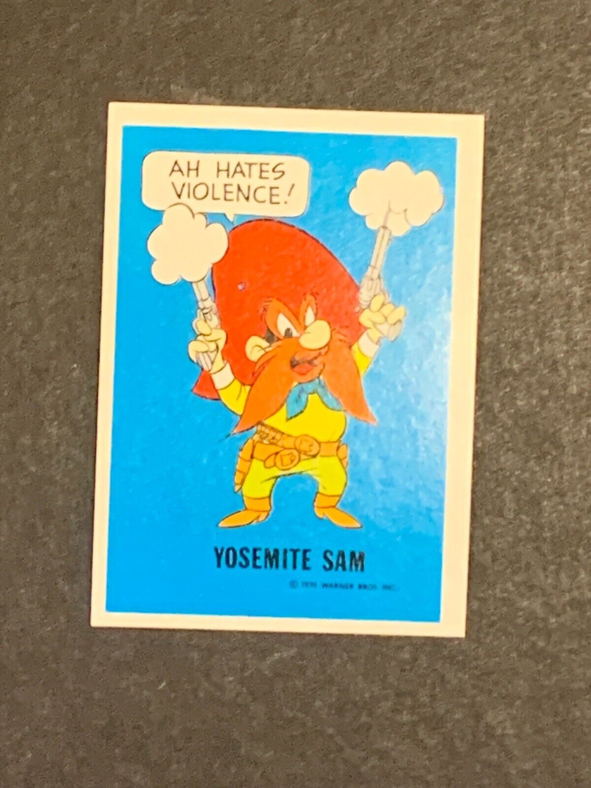 1974 Yosemite Sam Wonder Bread Warner Brothers Comics Card High Grade NM-