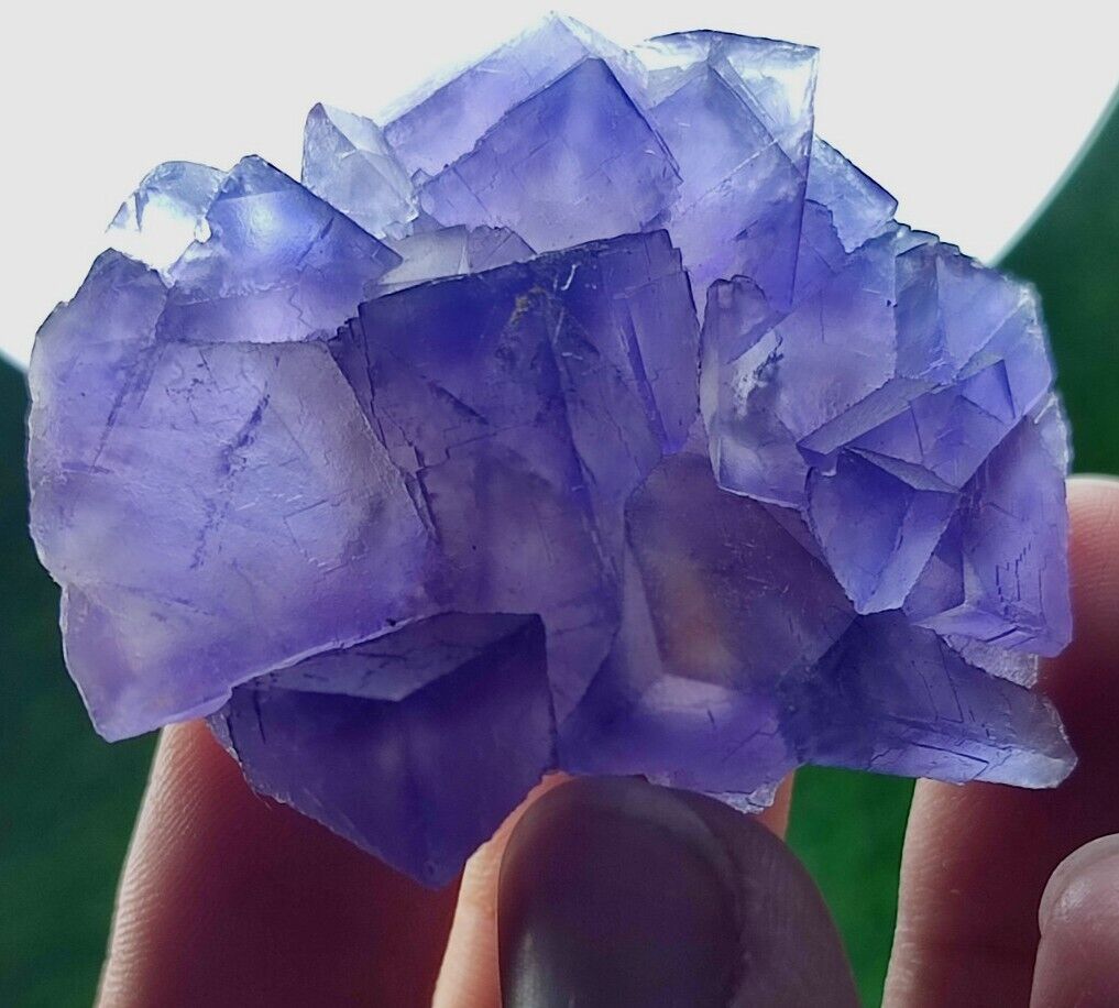 Fluorite Cubic Crystals With Nice Color & Beautiful Zoning, Combine-Balochistan.