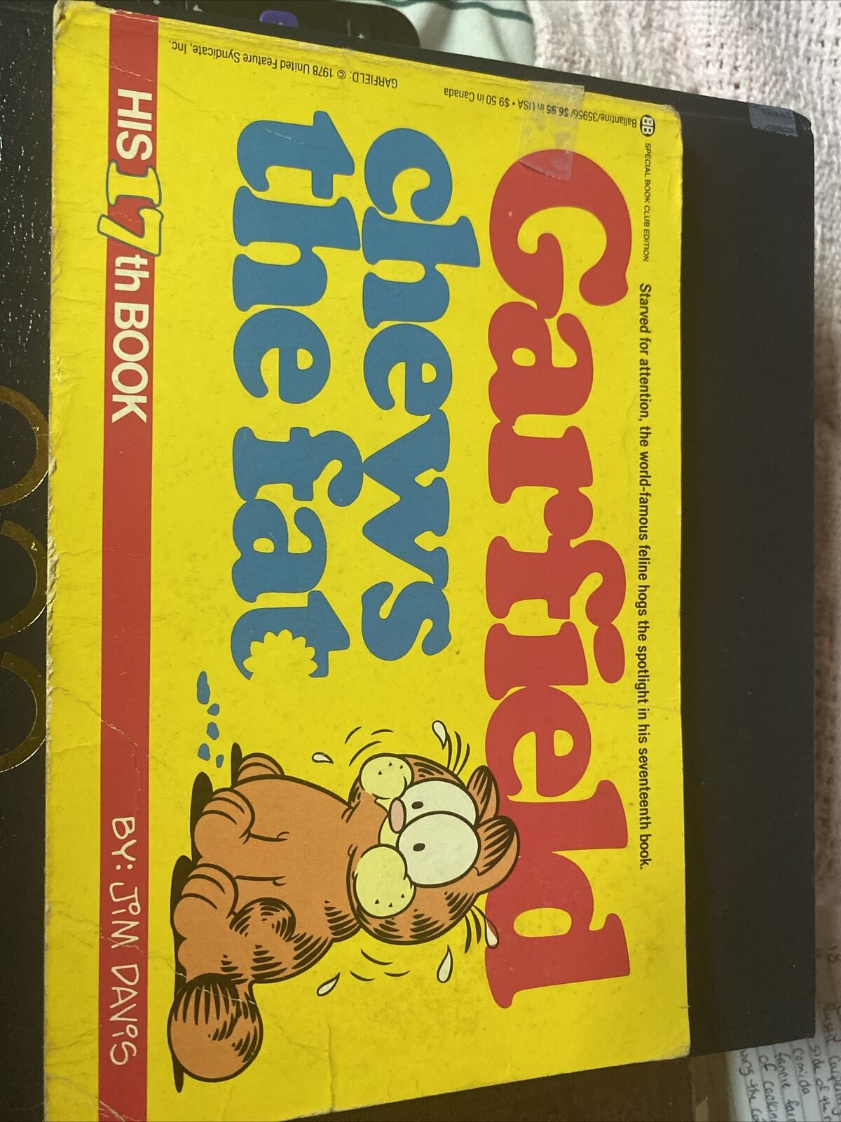 1989 Garfield Chews the Fat: His 17th Book First Edition