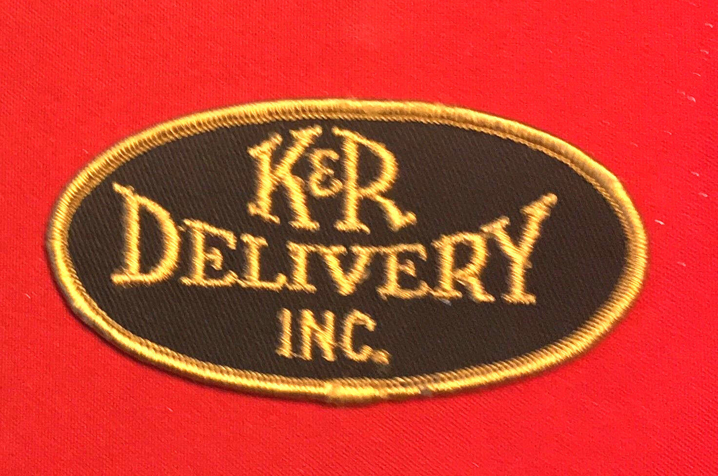 K & R Delivery Inc driver patch 2 X 4 #3069