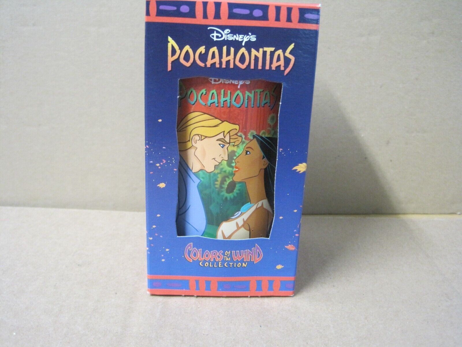 Disney Pocahontas and John Smith Colors of The Wind Cup Vintage 1994 Burger King