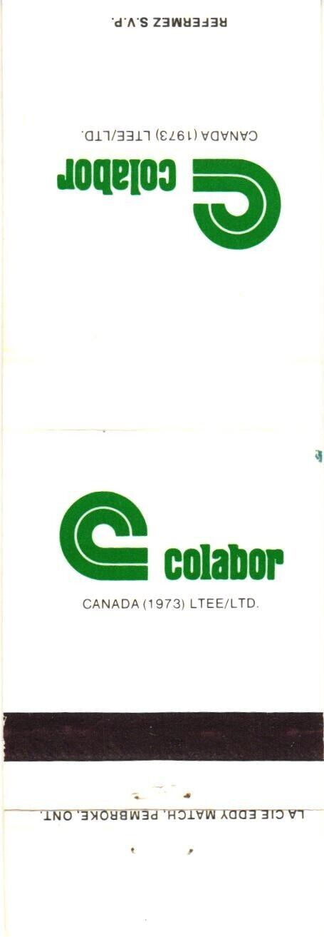 Canada Colabor Canada Ltd. Vintage Matchbook Cover