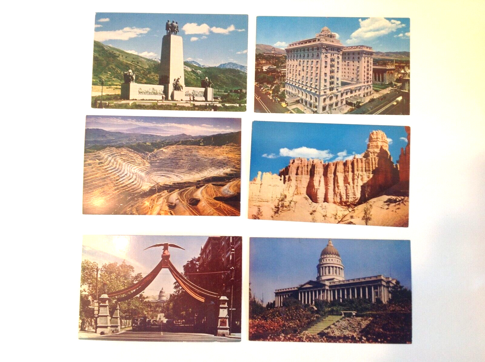 Vintage Utah Postcards- Lot of 6 Unused