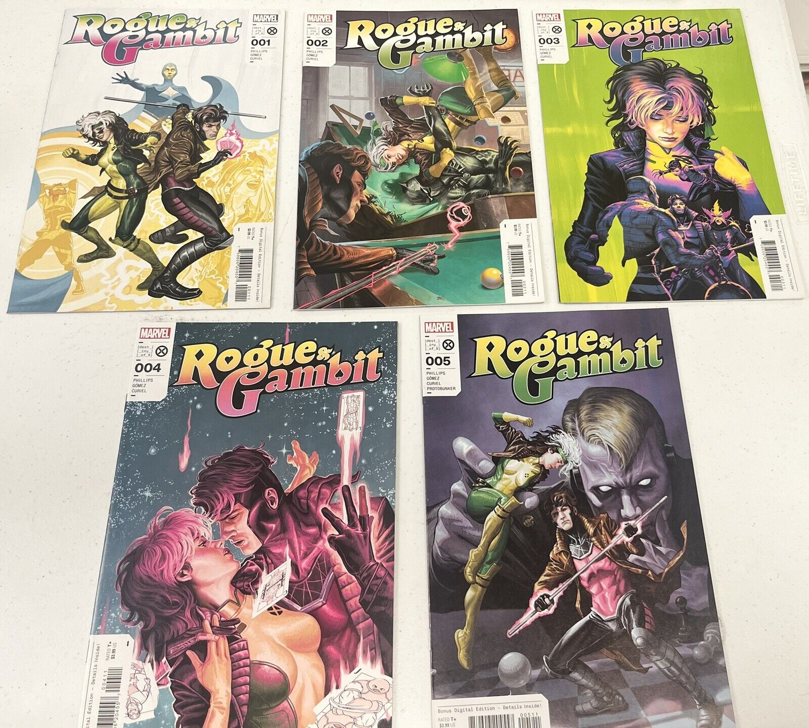 Rogue & Gambit 1-5 (Marvel 2023) Full Set Unread