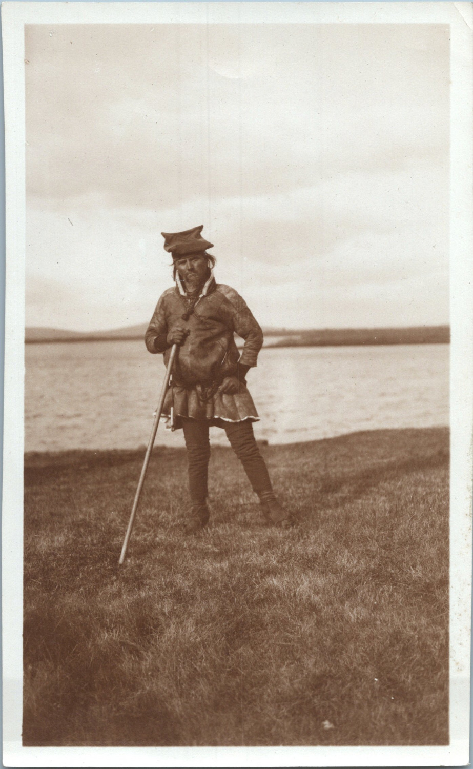 Sweden, Lapland, Nedre Soppero, Village Dweller, Vintage Print, ca.1910 Tira