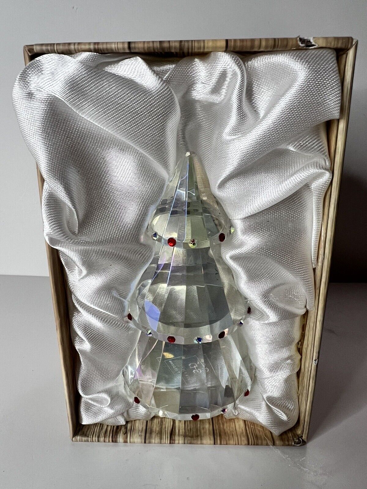 Simon Designs Crystal Christmas Tree Paperweight 5\