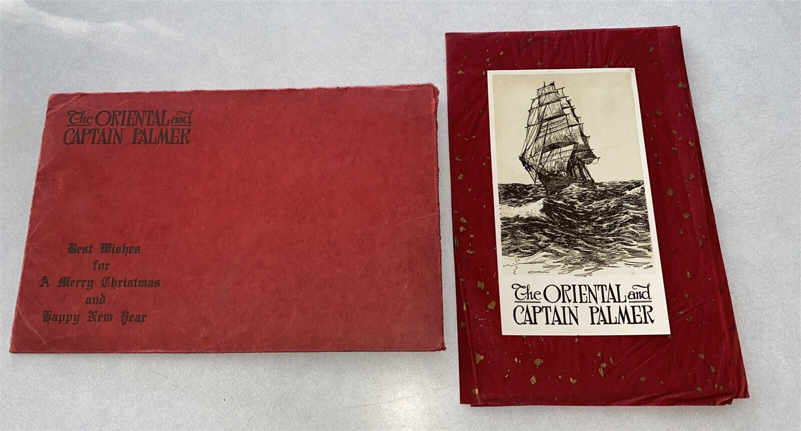 Christmas 1924 Great Northern Railroad Oriental ship & Captain Palmer brochure 