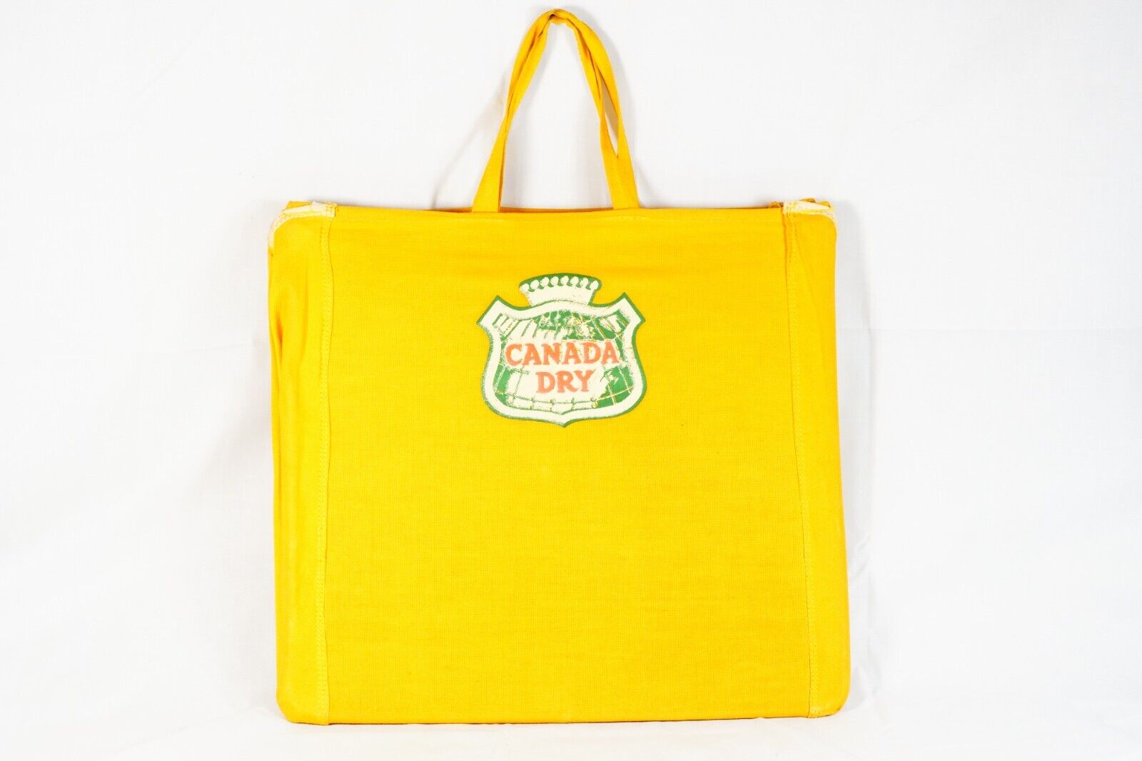 Canada Dry 1967 Advertising Promo, Tote-Seat Gold Canvas Tote Bag & Seat