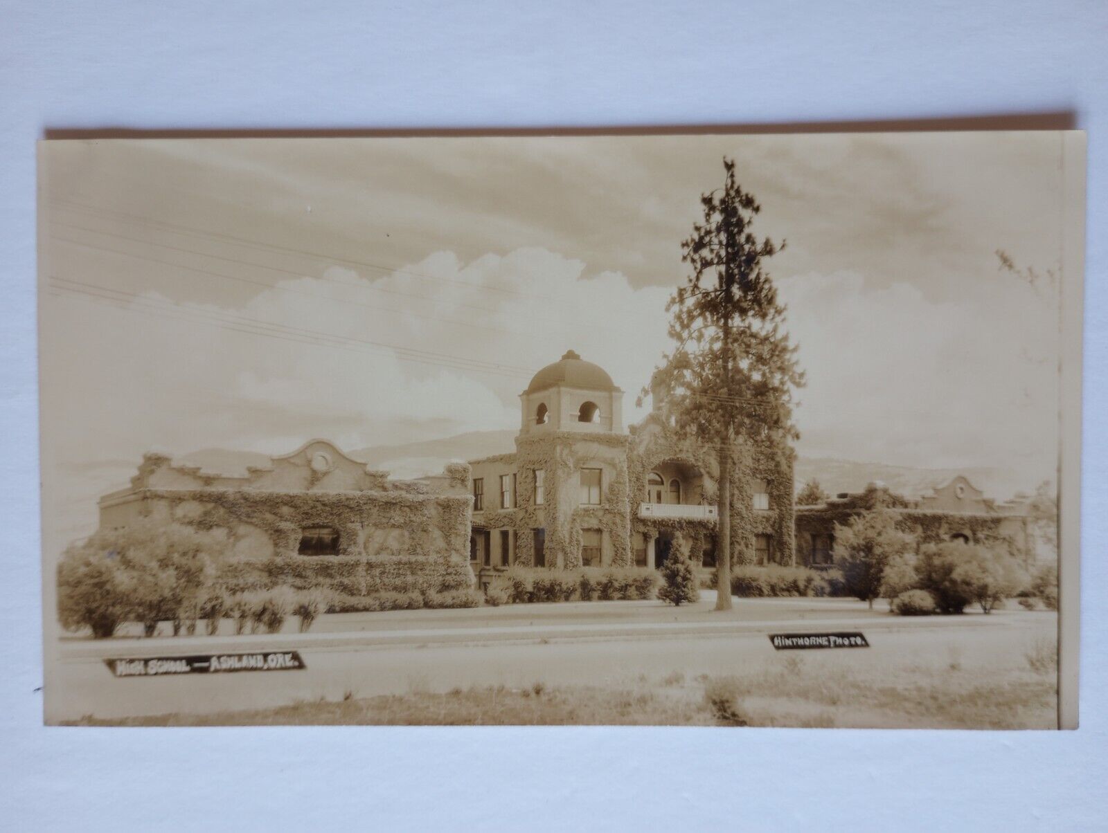 Original c. 1920s Photo - High School - Ashland, Oregon -- Jackson County