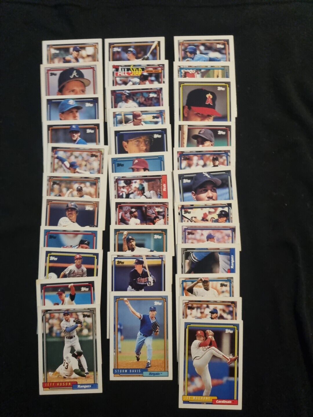 1992 TOPPS BASEBALL MAJOR LEAGUE CARD LOT WITHOUT DOUBLES COLLECTOR RARE