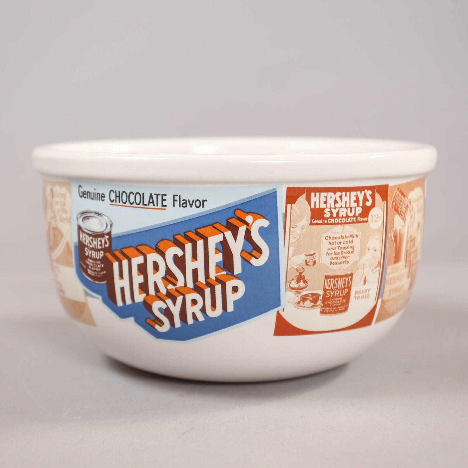Hershey\'s Syrup Ceramic Stoneware Cereal Or Soup Bowl Vintage Advertising #31719