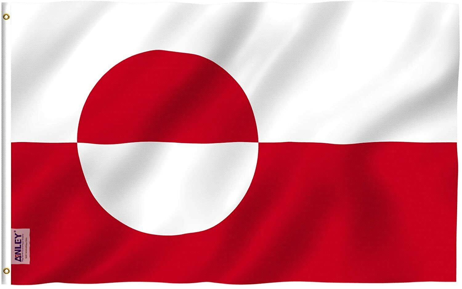 Anley Fly Breeze 3x5 Feet Greenland Flag - Greenlander Flags Polyester