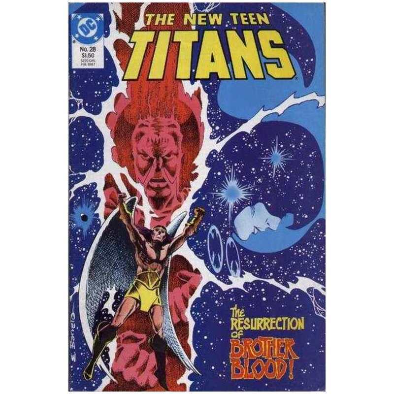 New Teen Titans (1984 series) #28 in Near Mint minus condition. DC comics [g/