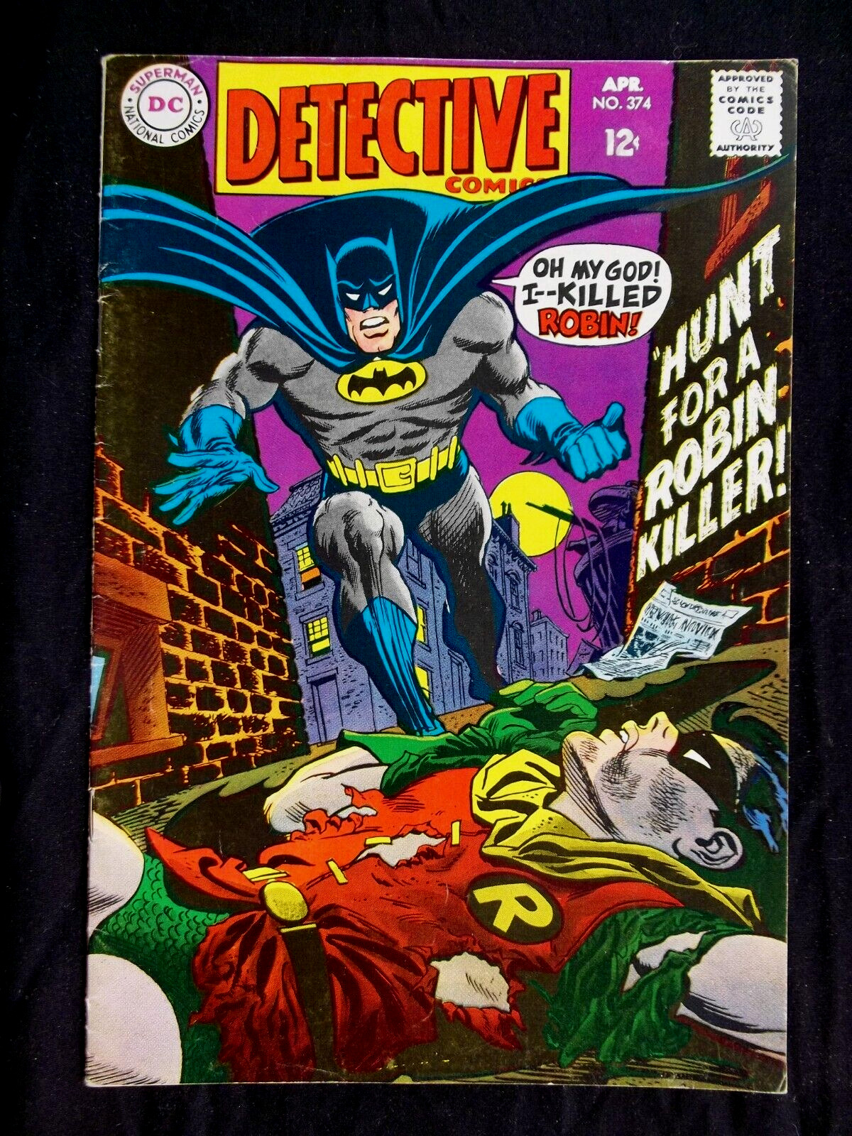 Detective Comics #374, FN 6.0, Batman and Robin March 1968