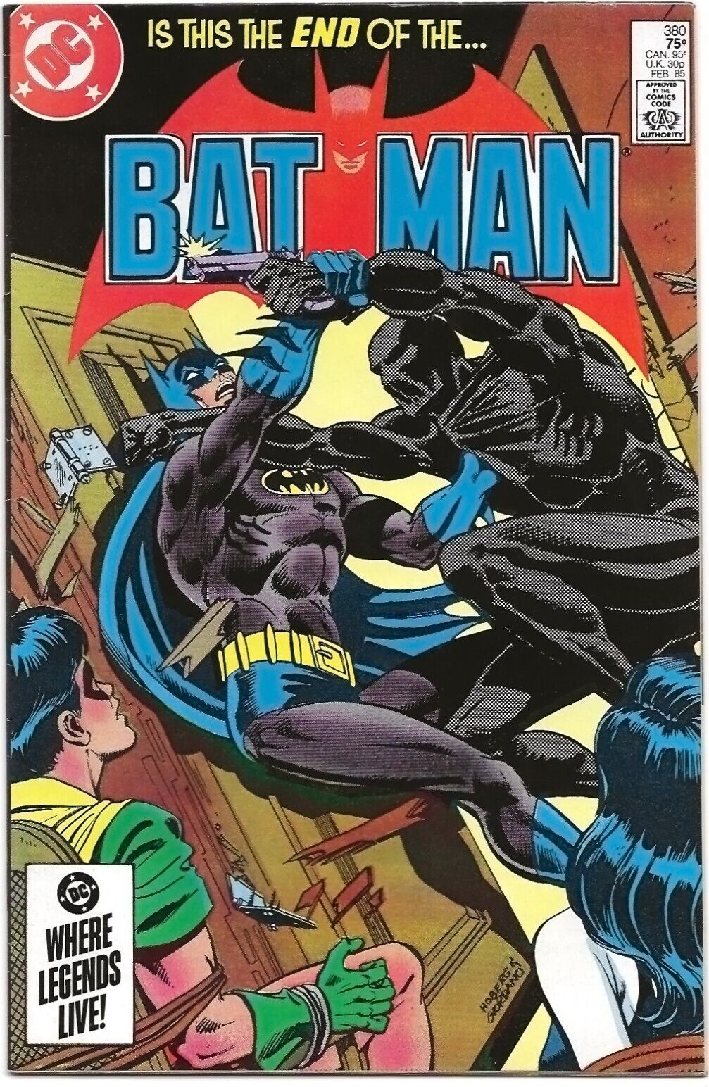 Batman #380 (1985) Death of Dr. Fang, Night-Slayer Switches Places with Batman