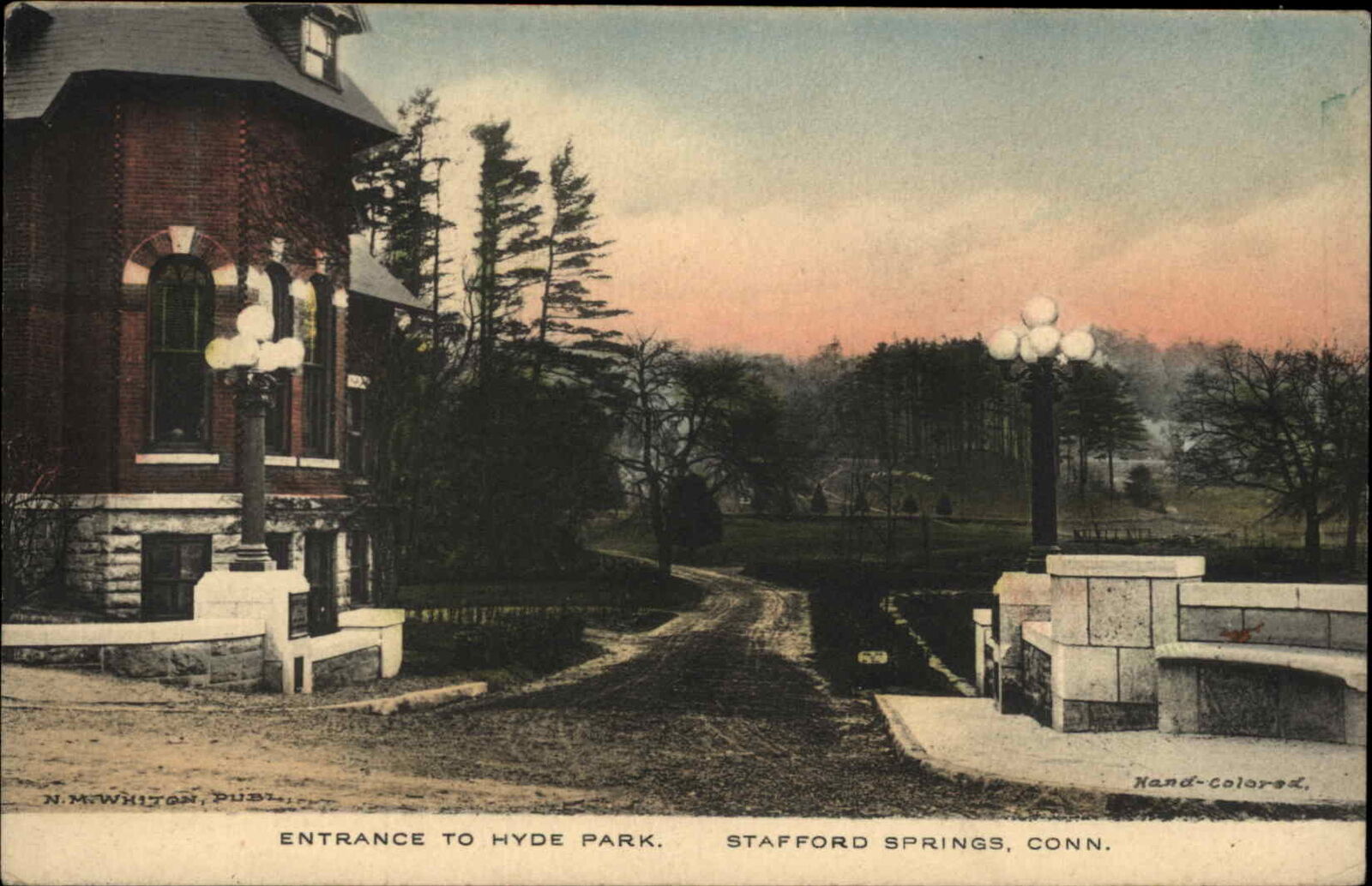 Stafford Springs CT Connecticut Hyde Park c1910 Postcard