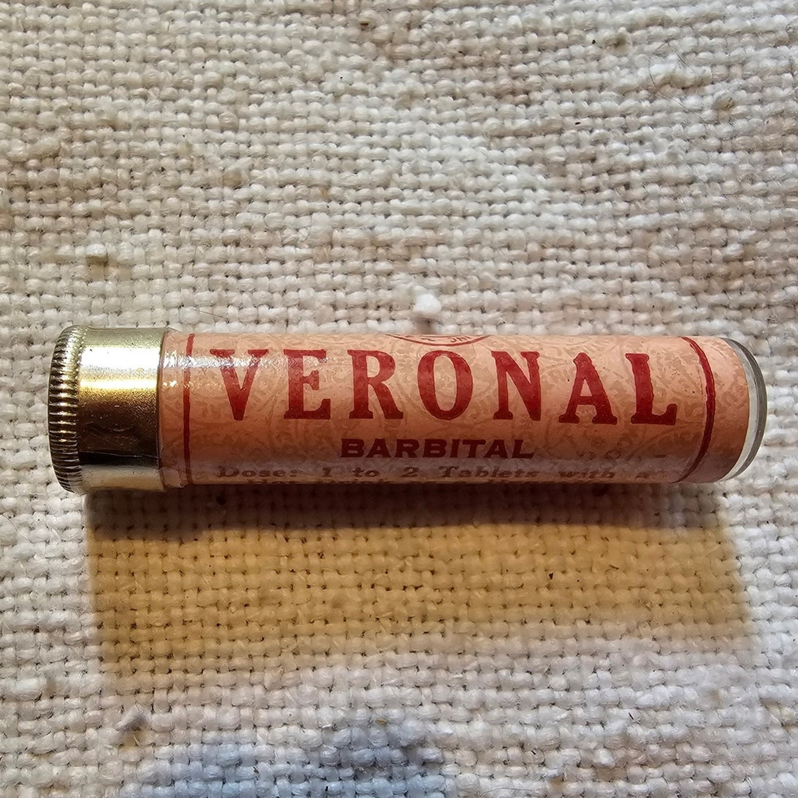 RARE Veronal Barbital Antique Sealed Bottle American Pharmaceutical Co. 1917