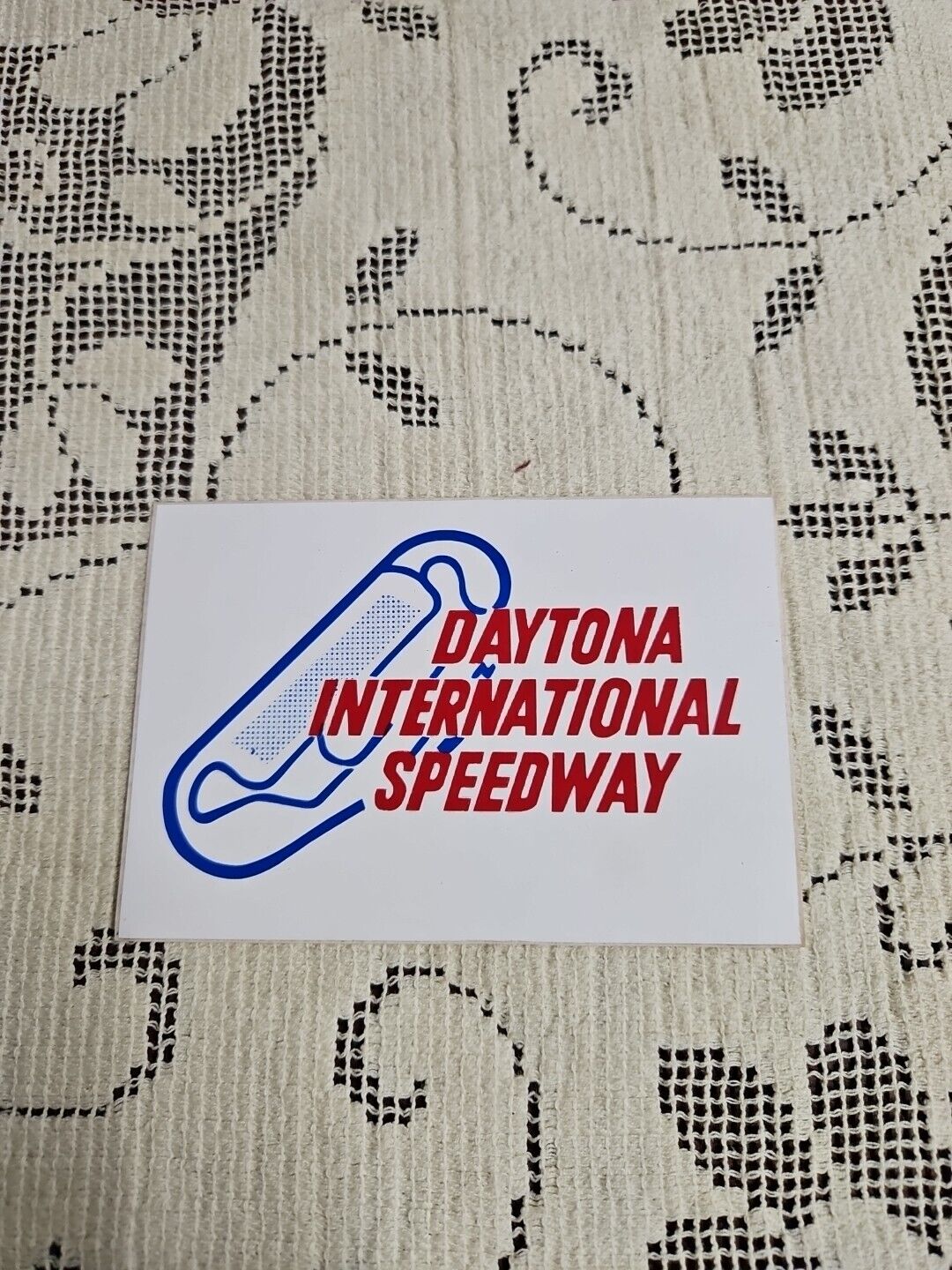 Vintage Daytona International Speedway Car Decal