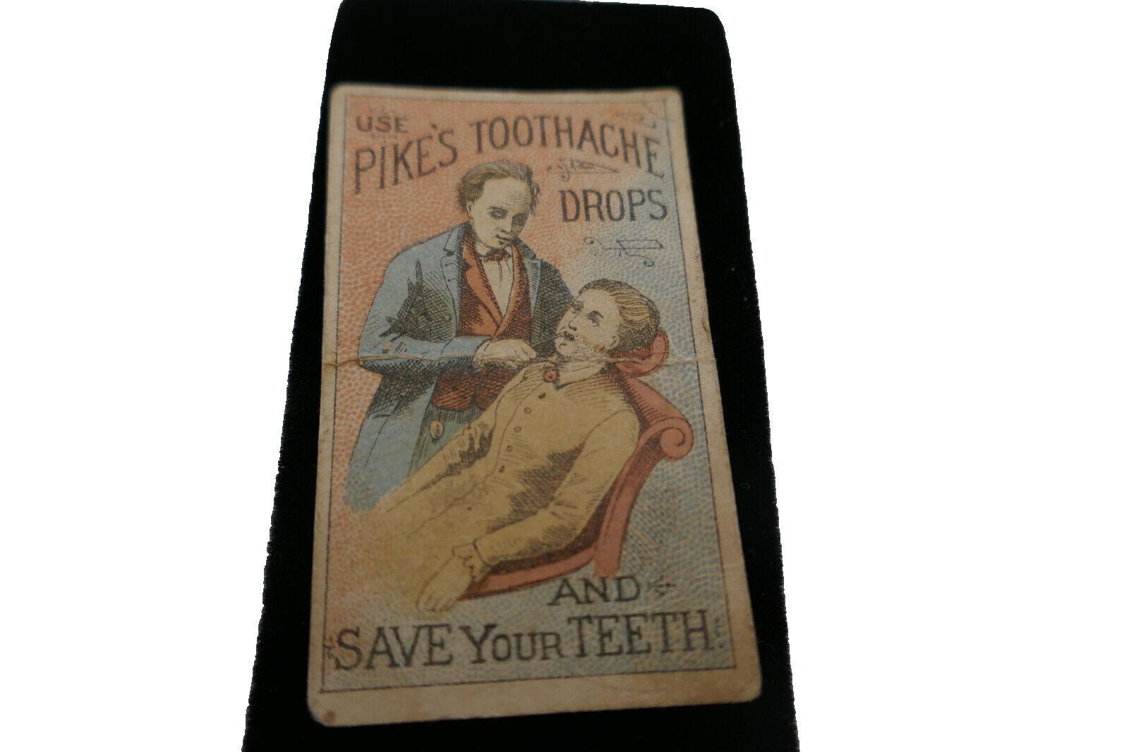 1800\'s Trade Card - Pikes Tooth Ache Drops & Hale\'s Honey Horehound & Tar Cough