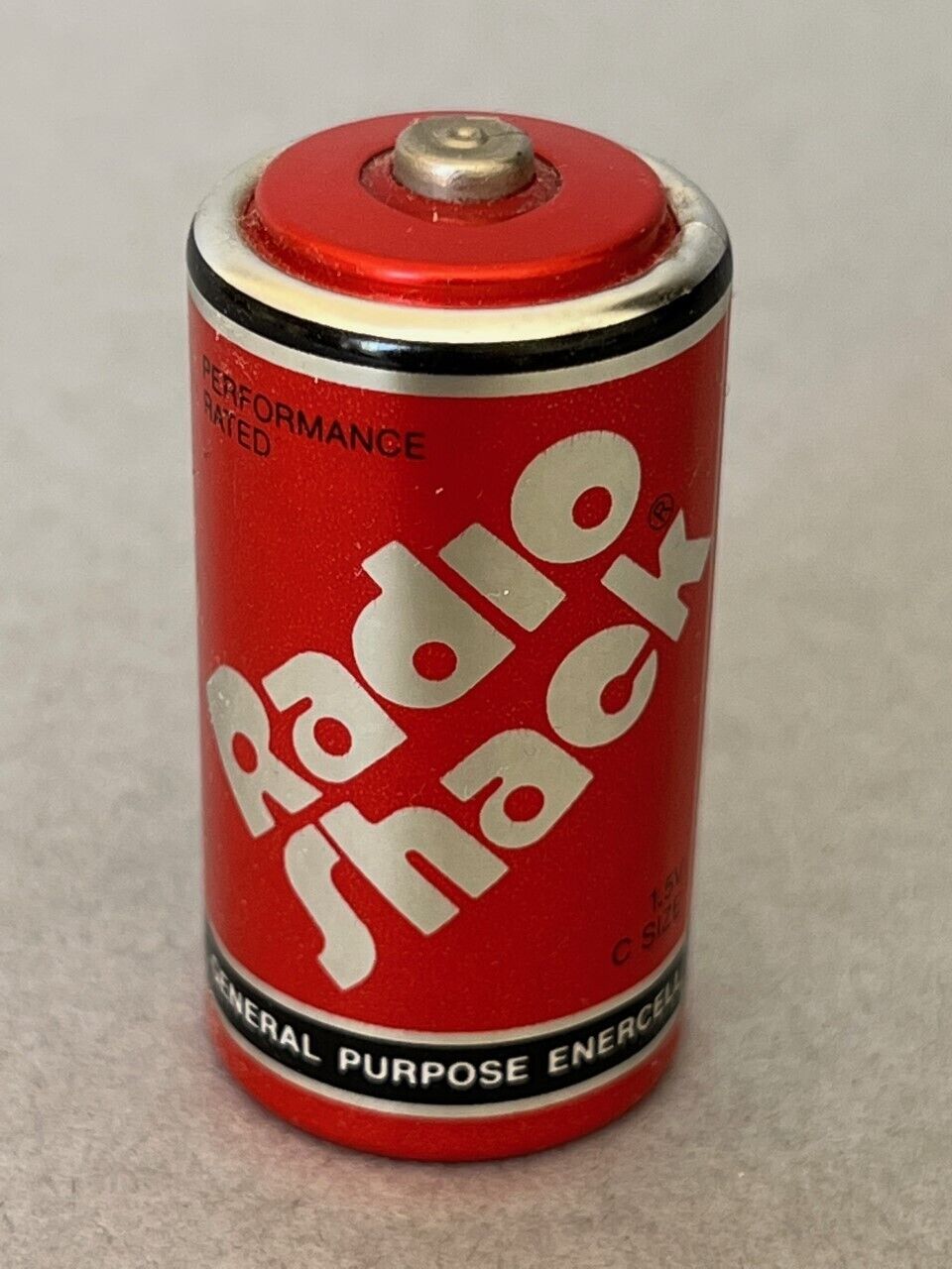Vintage Radio Shack Red C battery for display only