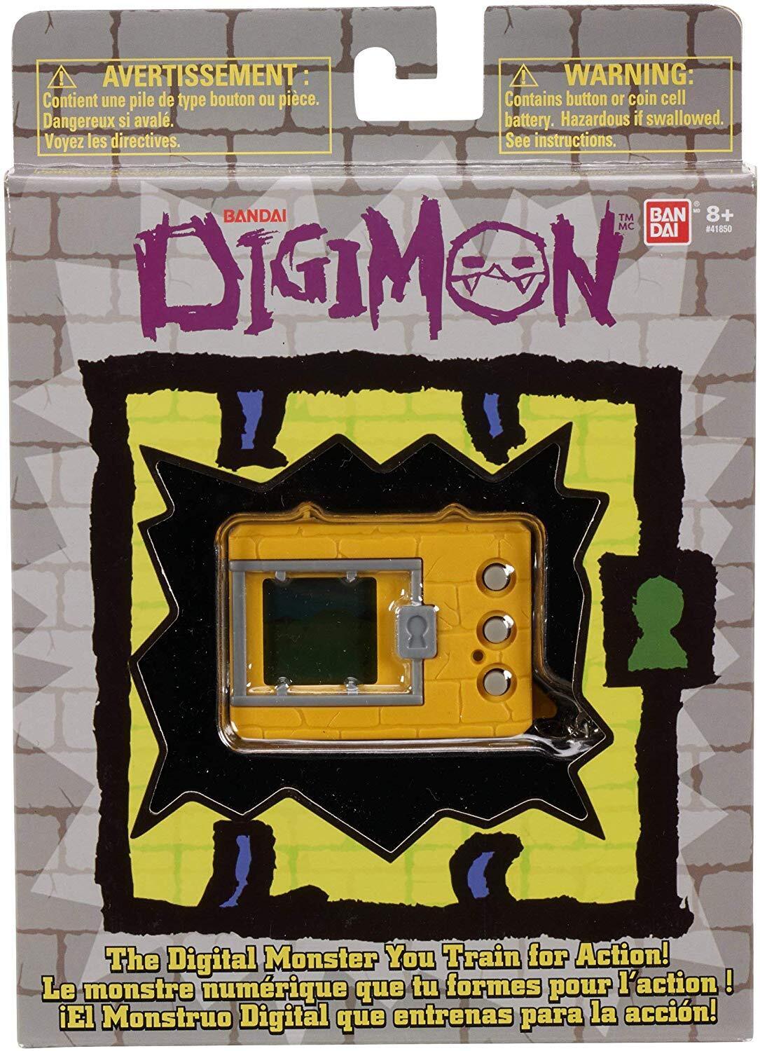 Bandai Digimon Original Digivice Virtual Pet Monster Handheld Game - Yellow