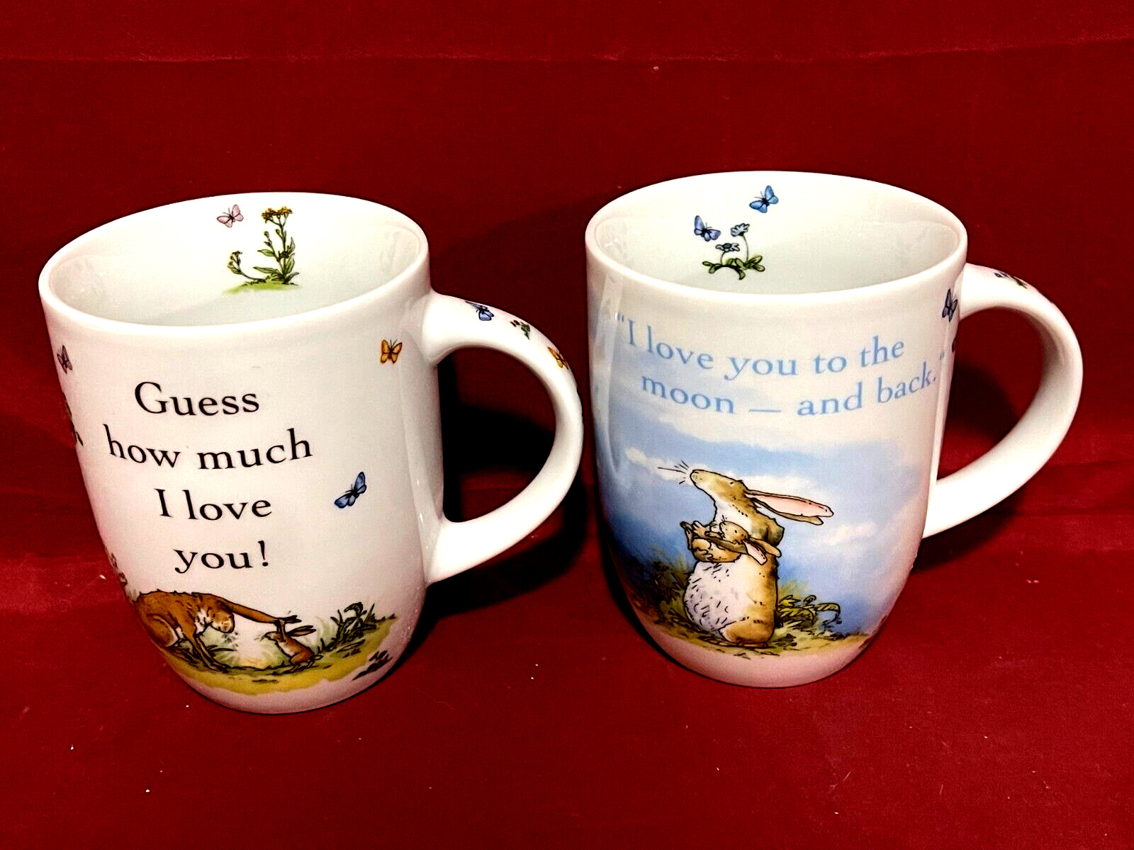 Konitz Set Of 2 Mugs Guess How Much I Love You & I Love You To The Moon & Back