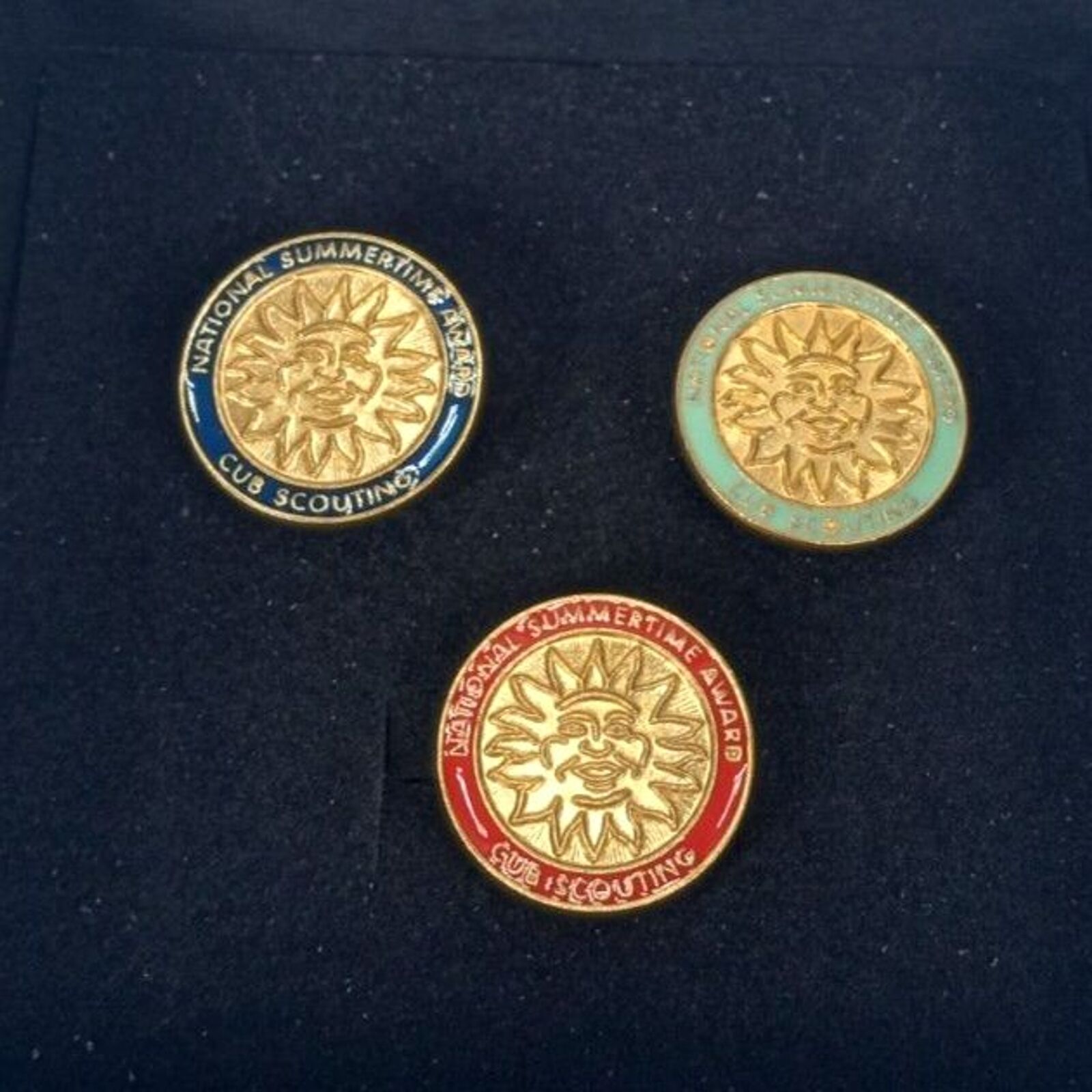 Vintage Cub Scouting National Summertime Award Set Of Three Boy Scouts USA