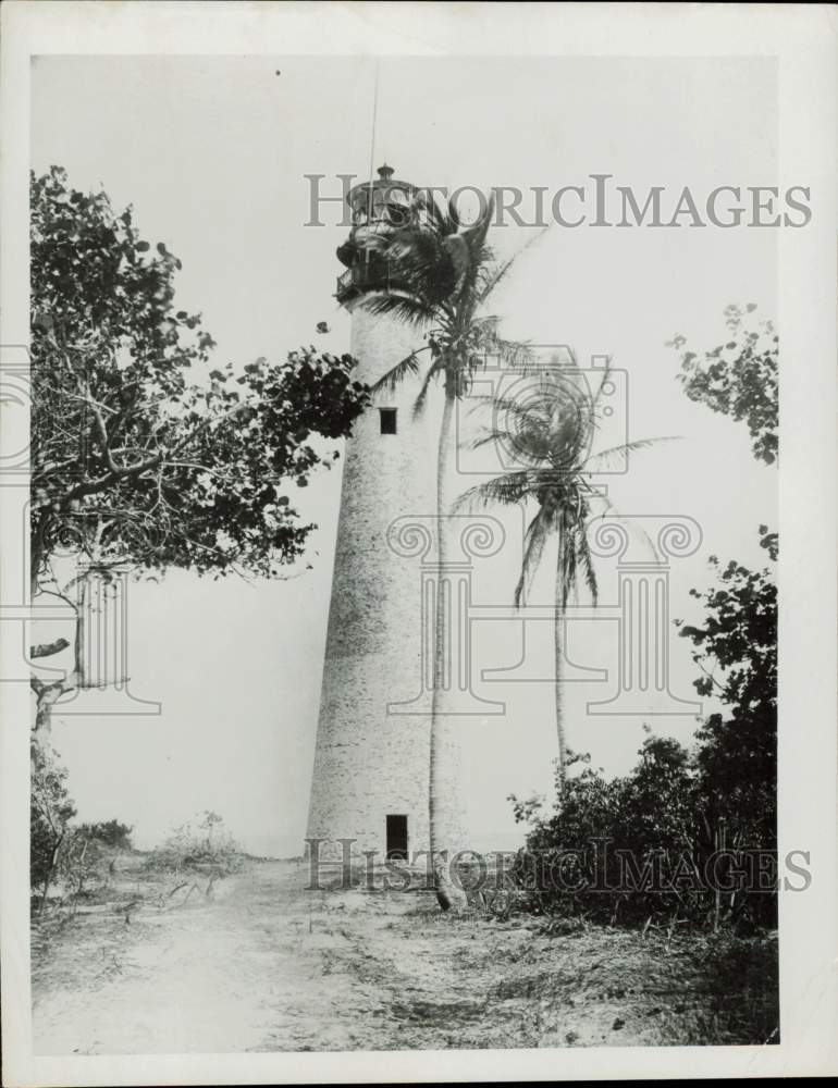 1903 Press Photo Cape Florida Light, Miami - lra86192