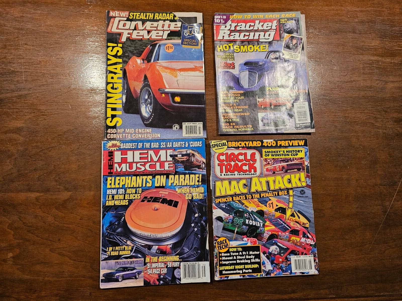 Variety of Vintage Muscle Car Magazines- Lot of 4