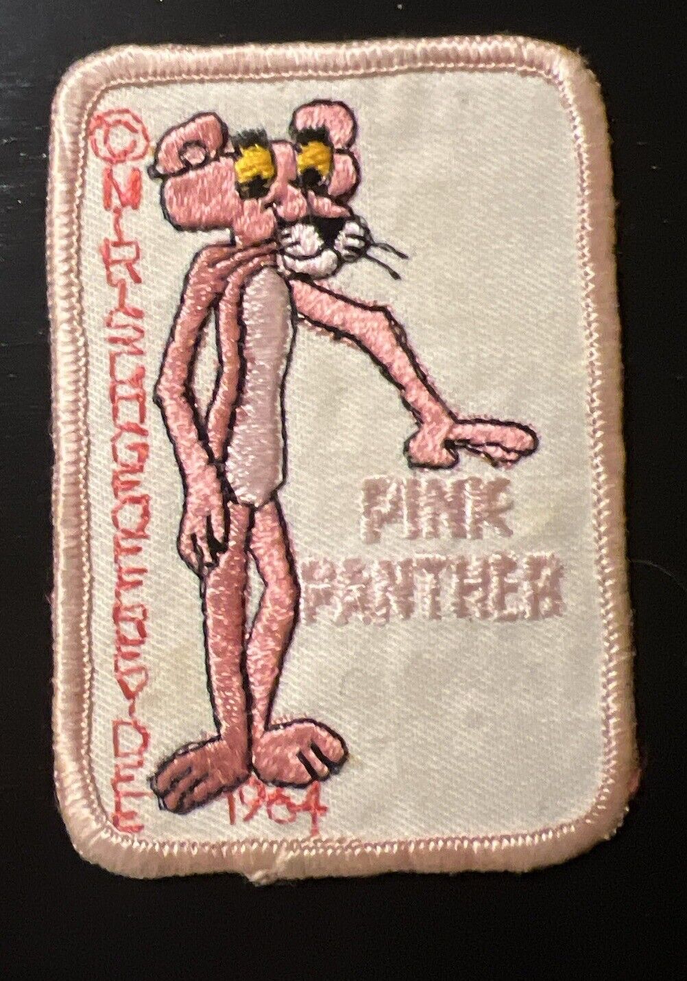 Vintage Collectible 1964 PINK PANTHER Embroidery Custom Patch
