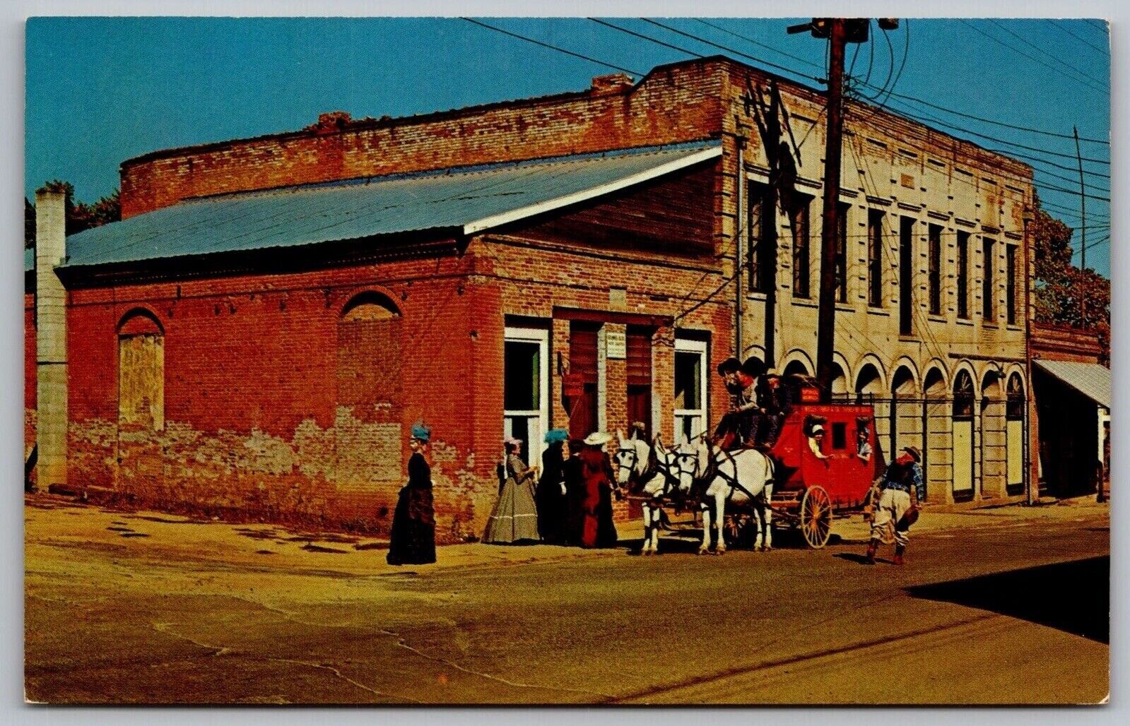 Historic Jacksonville Library Orth Building Butcher Shop Post Office Postcard
