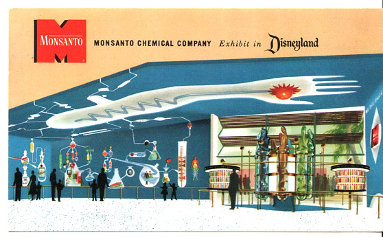 Vintage Postcard Monsanto Chemical Company Exhibit in Disneyland Anaheim CA