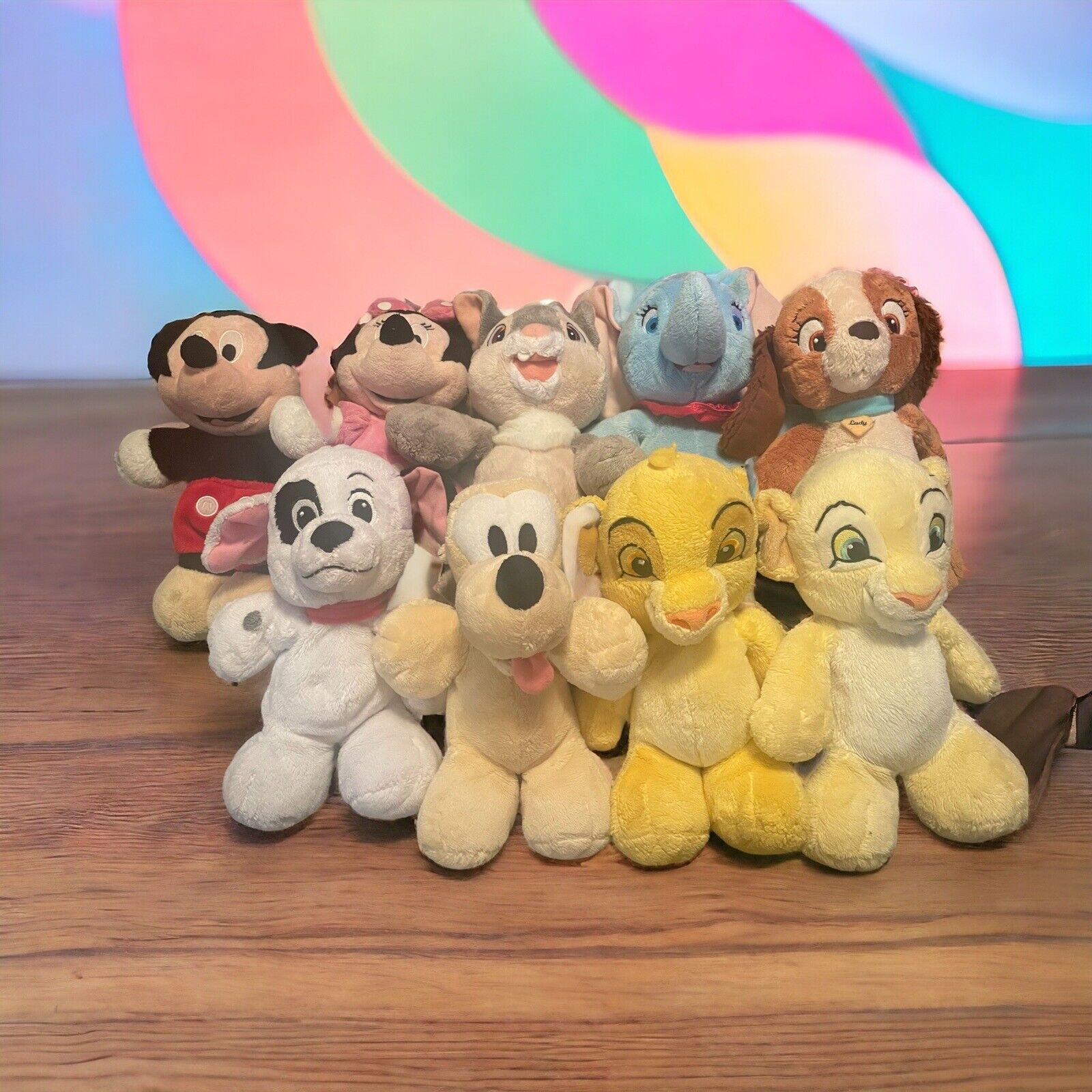 Disney Baby Cuddler Plush Set of 9 Mickey Mouse + Soft Characters Read For List