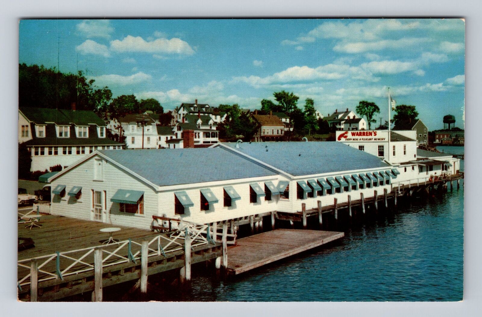 Kittery ME-Maine, Warren's Lobster House, Advertising, Antique Vintage Postcard
