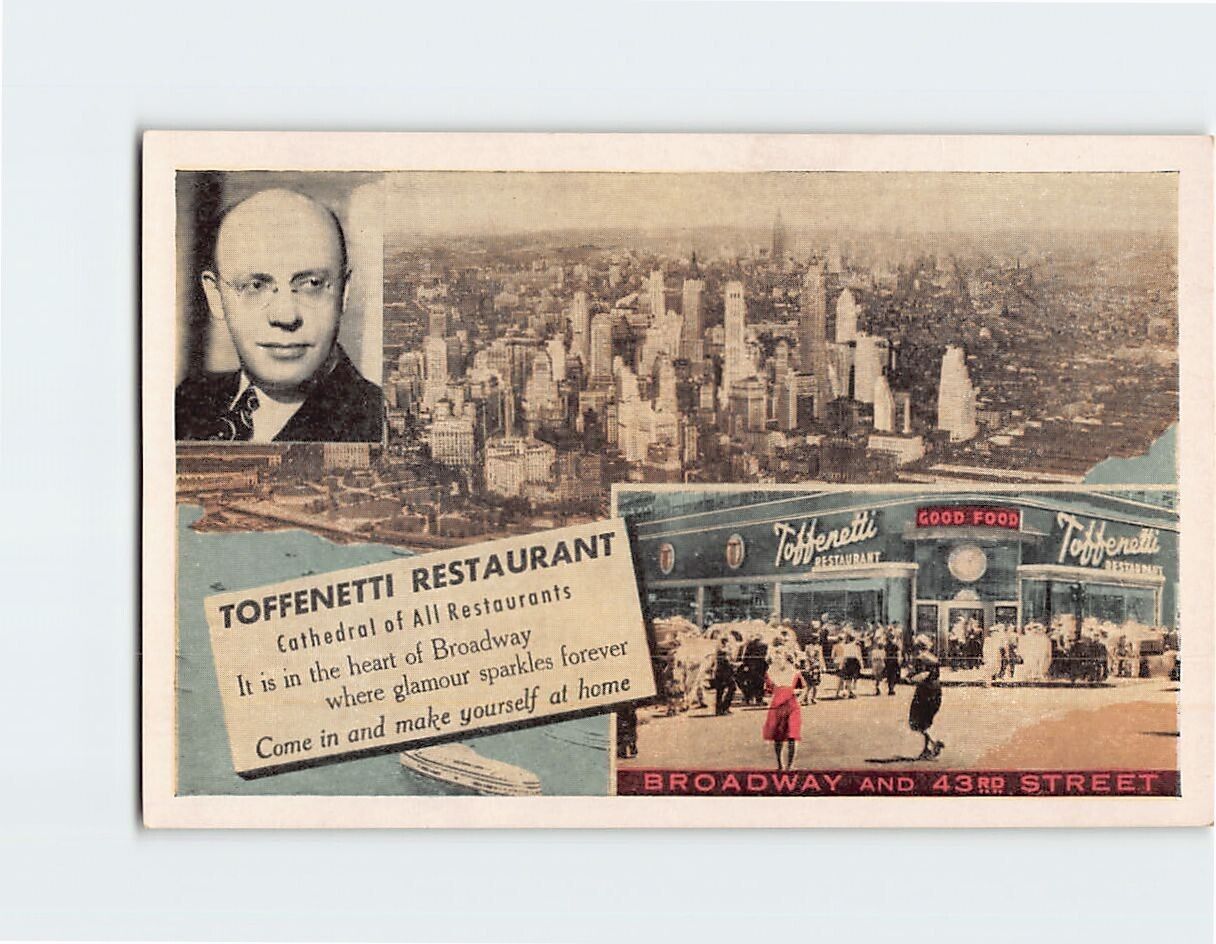 Postcard Toffenetti Restaurant, New York City, New York