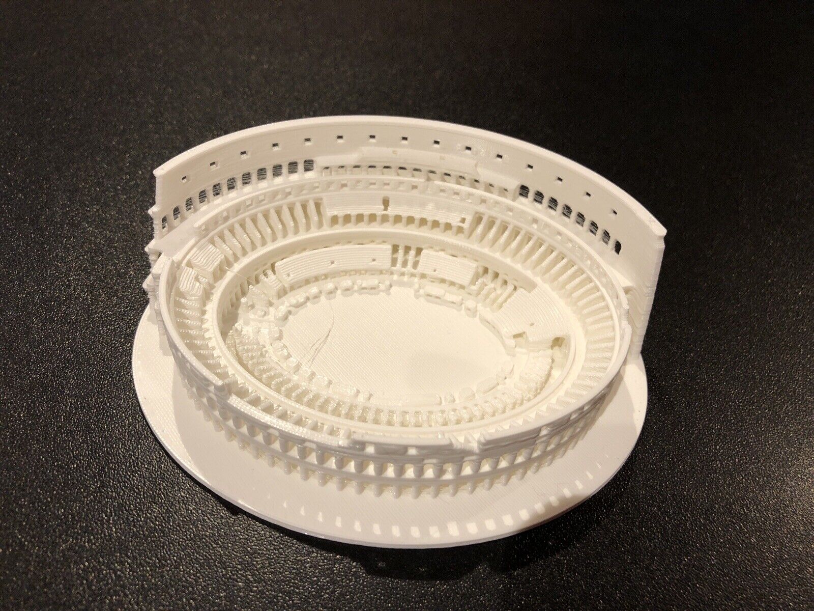Ancient Rome Italy Colosseum / Coliseum 3D Printed PLA Plastic  4.5”x3.75”x1.5”