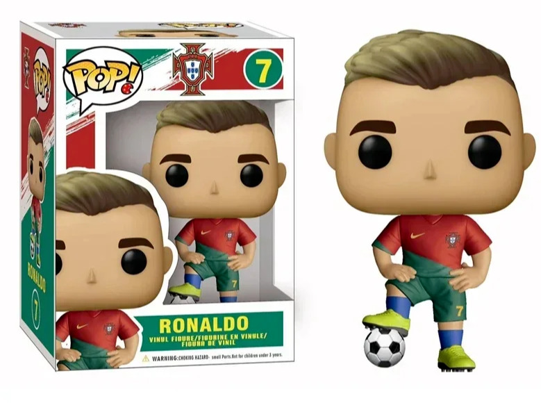 Funko Pop Cristiano Ronaldo Portugal, Perfect Gift Funko Pop CR-7
