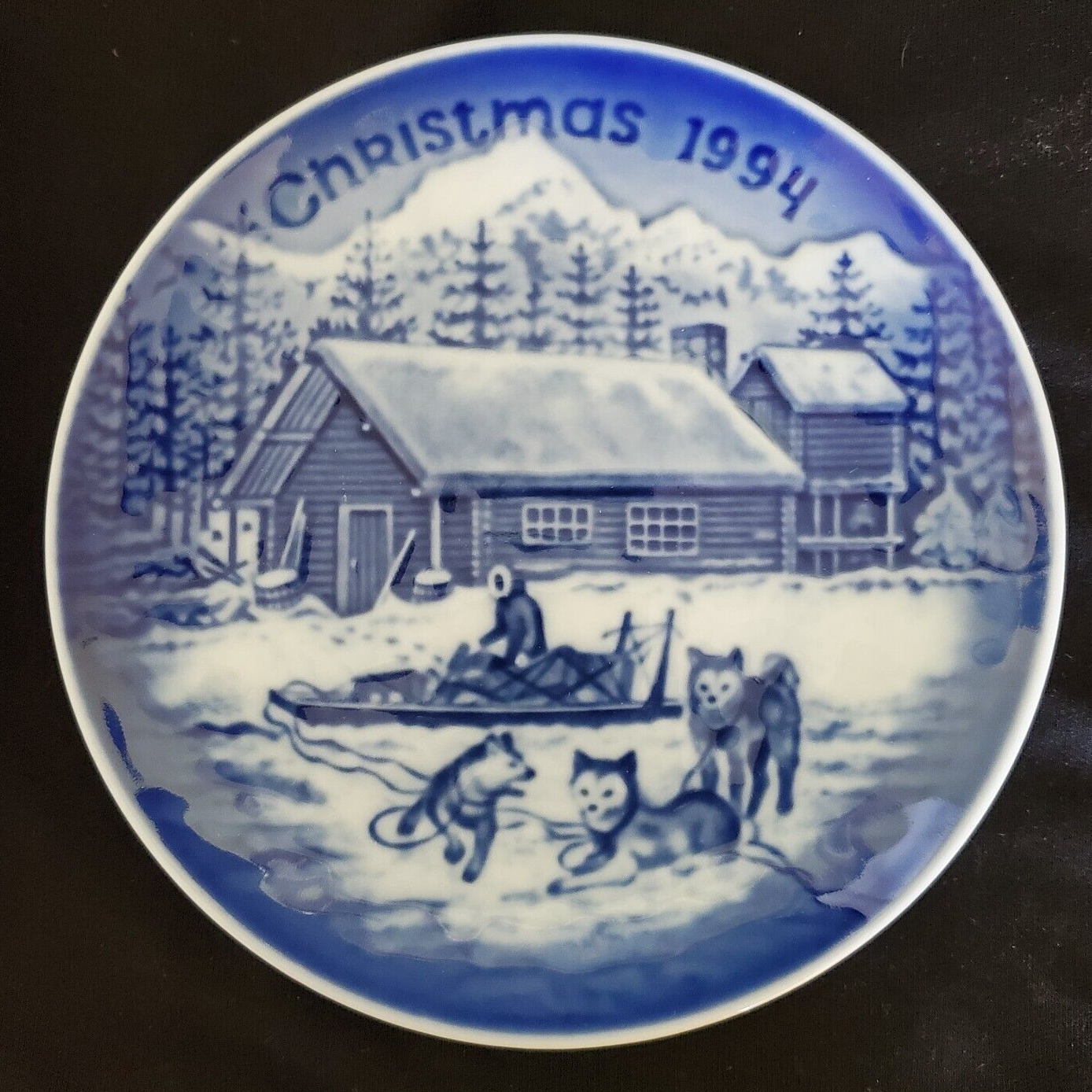 Vintage 1994 B&G Christmas Eve in Alaska Collectible Plate 5.25\