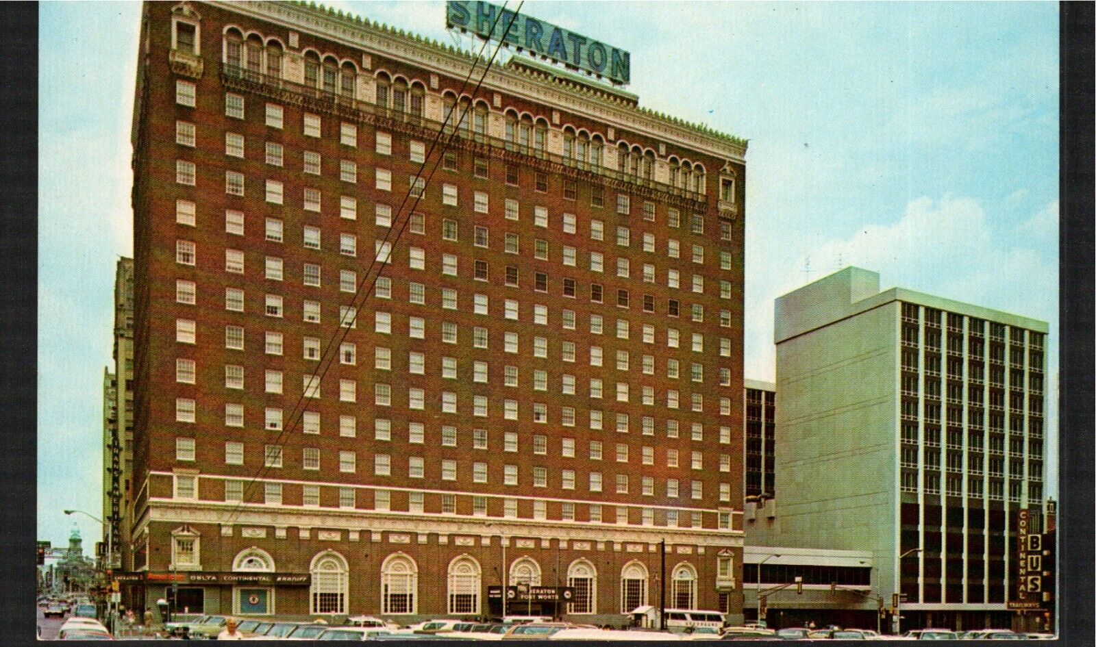 Old Postcard Sheraton Hotel 1950-1960s Fort Worth, Texas Ft. 1950-1960s