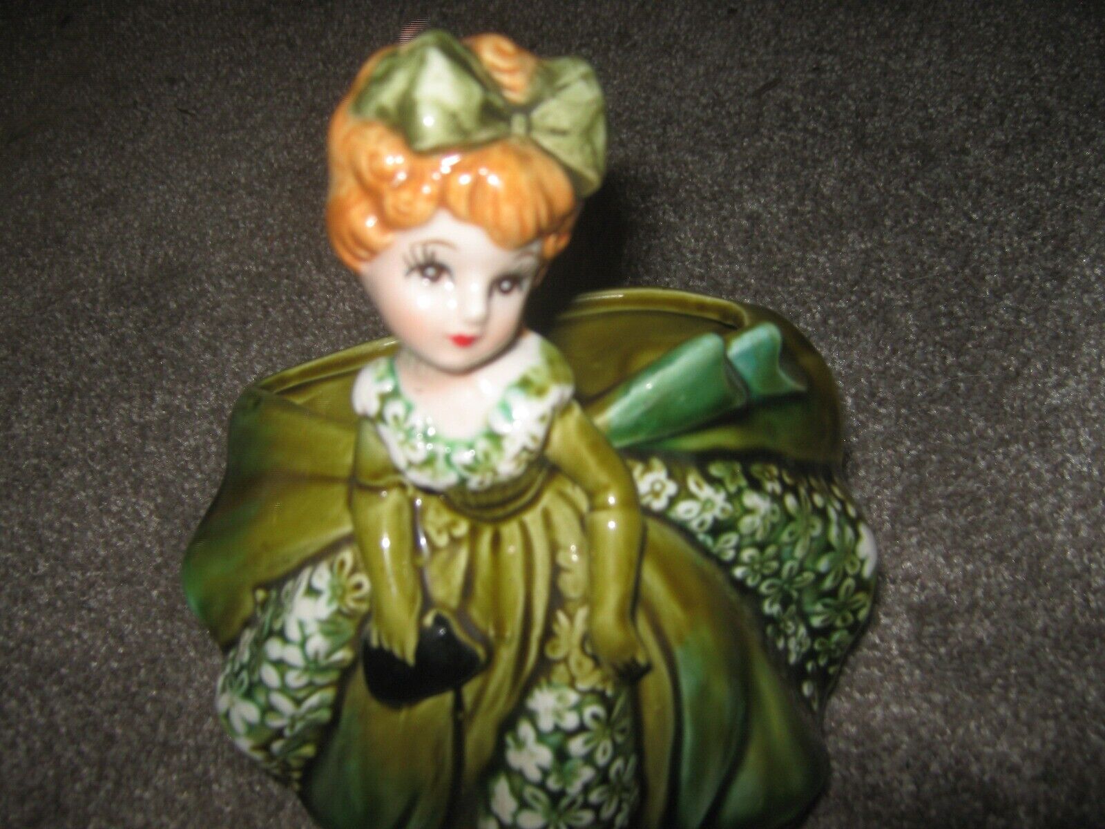 Vintage Relpo Lady Girl Figurine Planter #5936