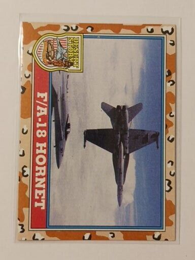 F/A-18 HORNET - 1991 TOPPS DESERT STORM 2nd SERIES CARD #116