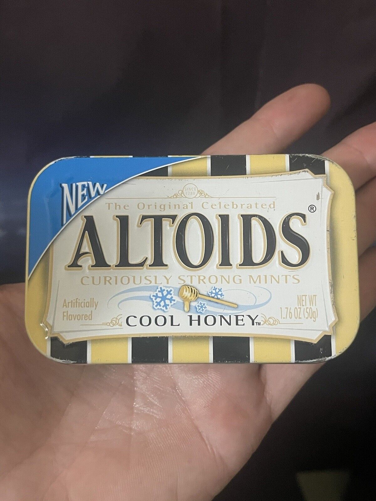 Altoids Cool Honey Empty Tin Rare Vintage