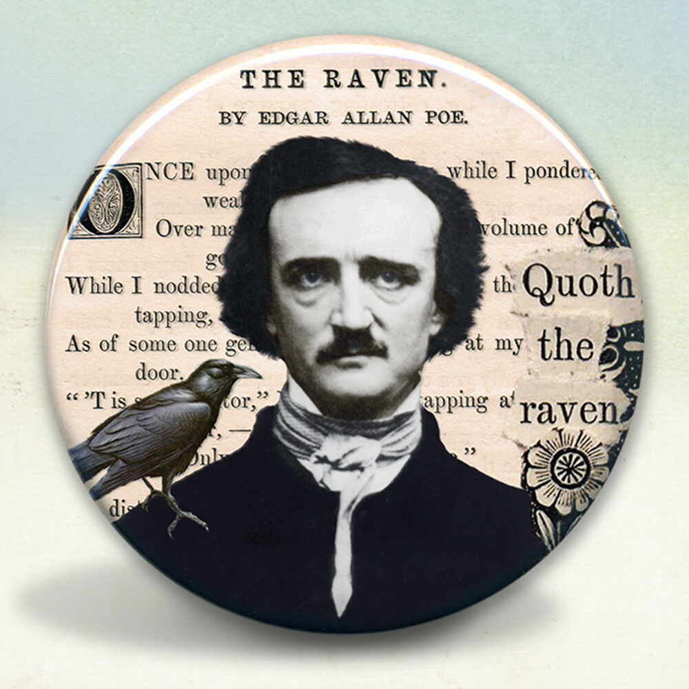Edgar A. Poe Raven Pocket Mirror tartx