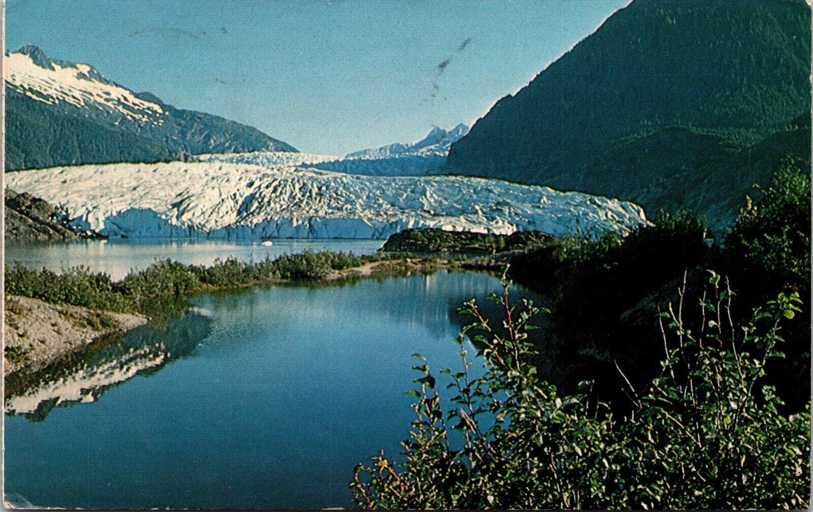 Postcard Posted 19977 Mendenhall Glacier Near Juneau Alaska [bs]
