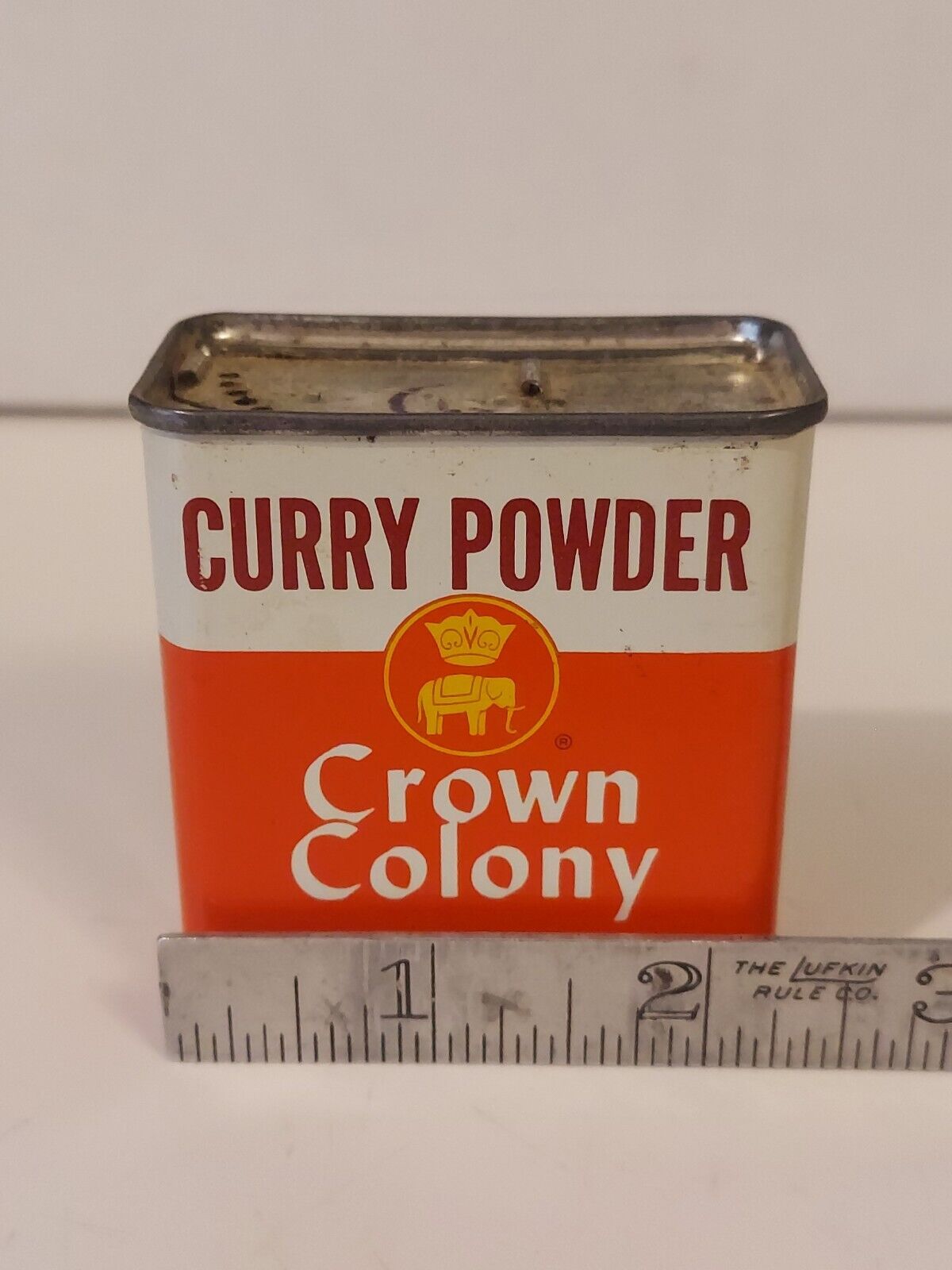 Crown Colony Brand 1961 Curry Powder Spice Tin