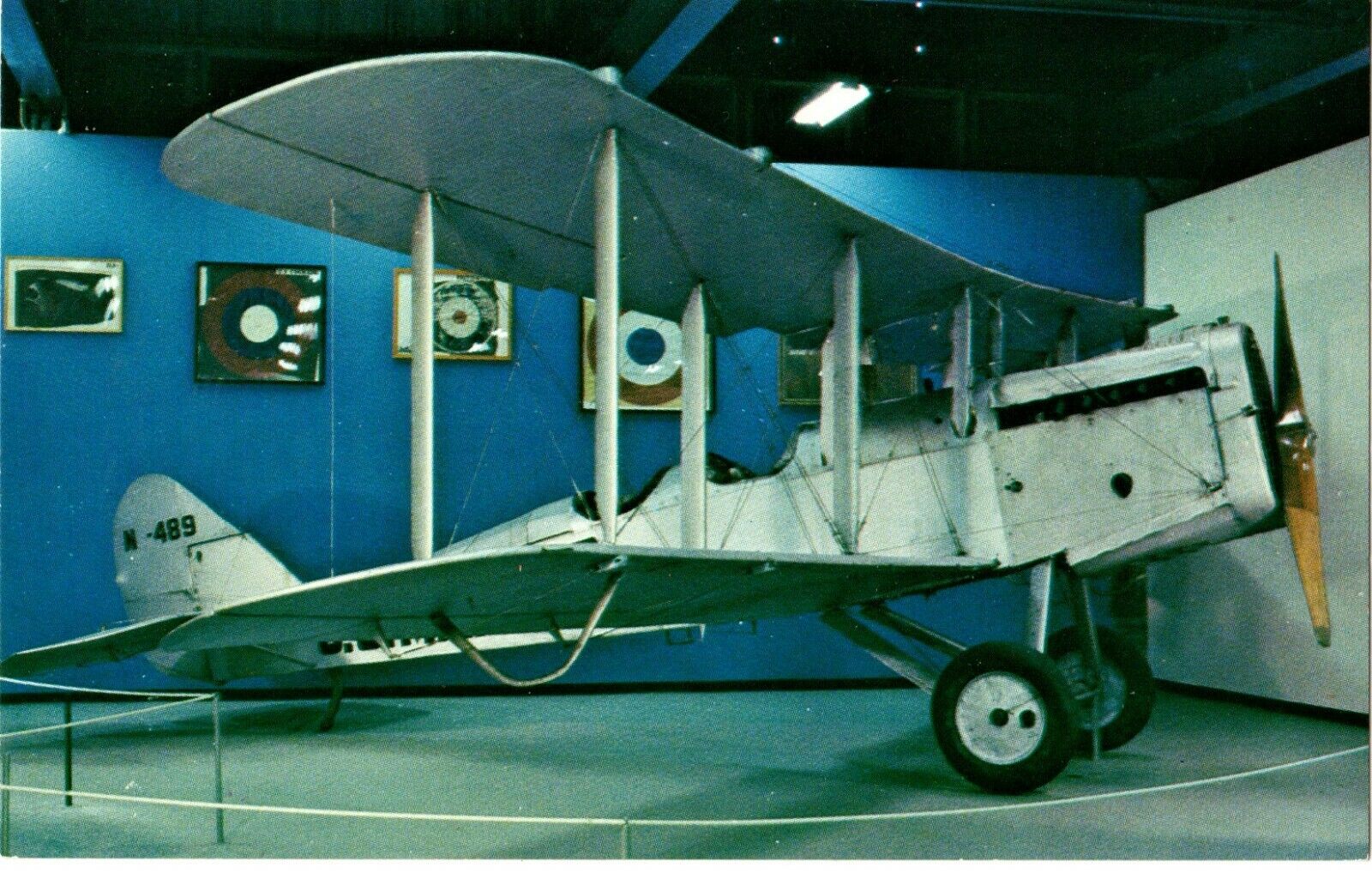 DeHavilland D.H.4 Airplane, AF Museum, W-OAFB, OH Postcard