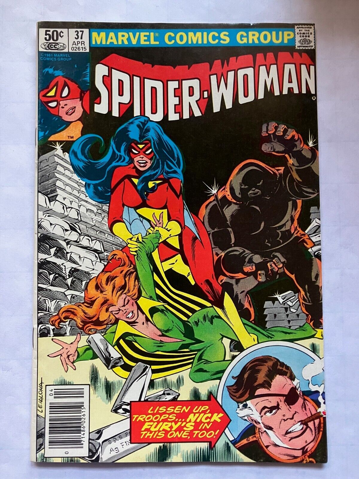 Spider-Woman 37 Fury X-Men Juggernaut 1st app of Siryn Marvel Comics  *VF-* 1981