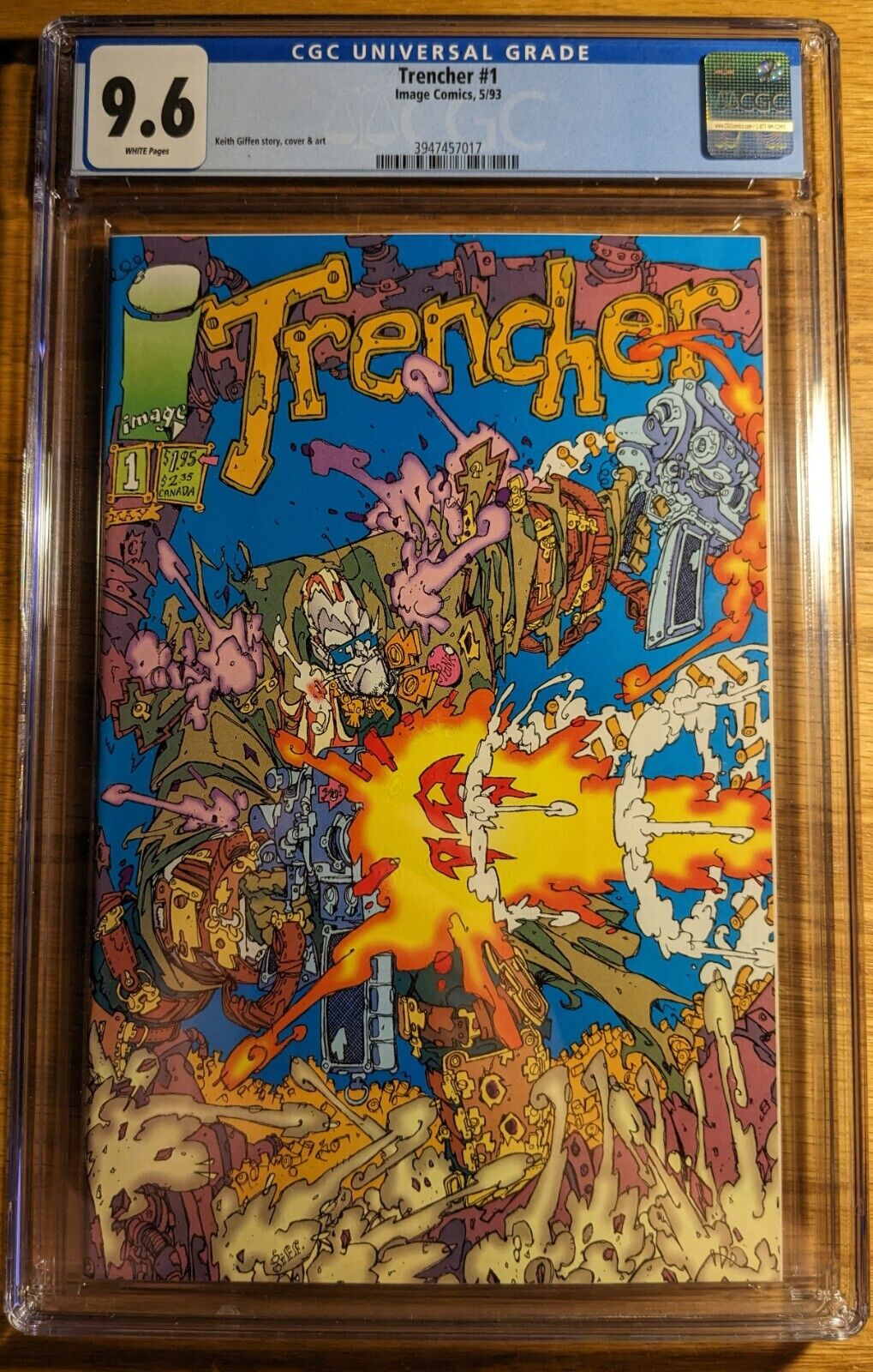 Trencher #1 (Image Comics, 1993) 1st Print Limited Series Keith GIffen CGC 9.6
