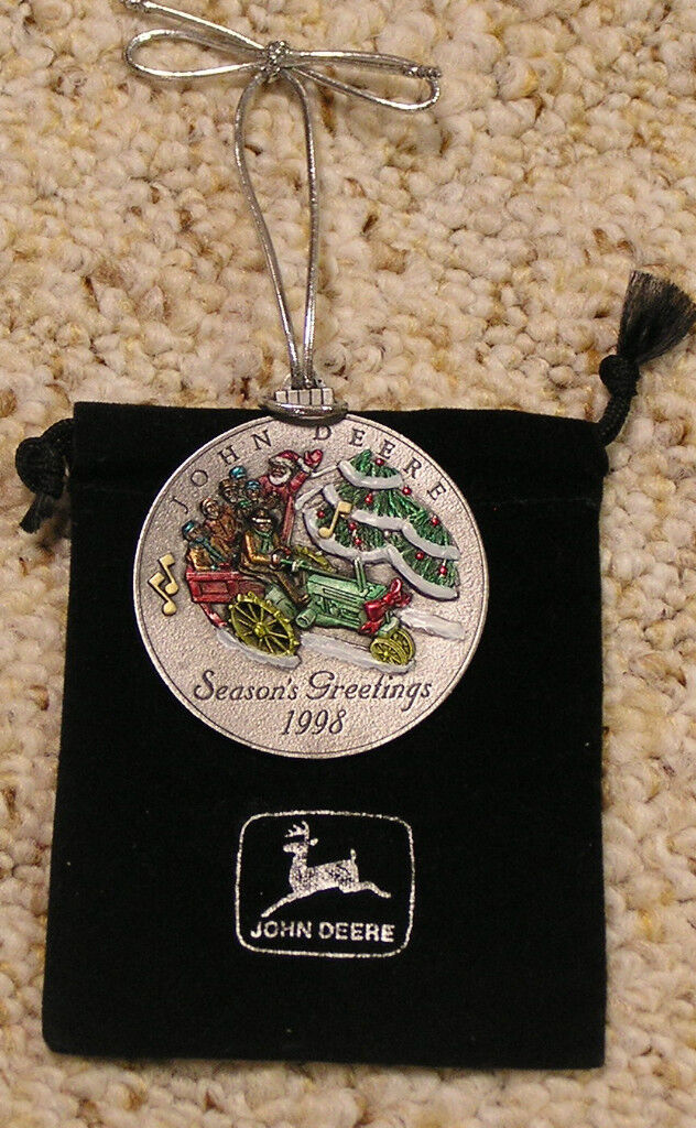 1998 John Deere Pewter Christmas Ornament